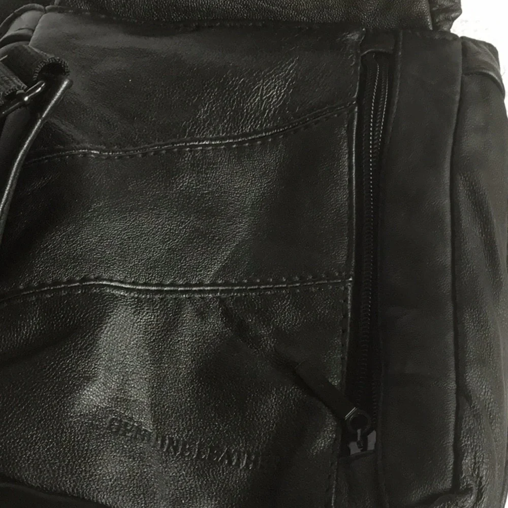 Black Leather Crossbody Bag